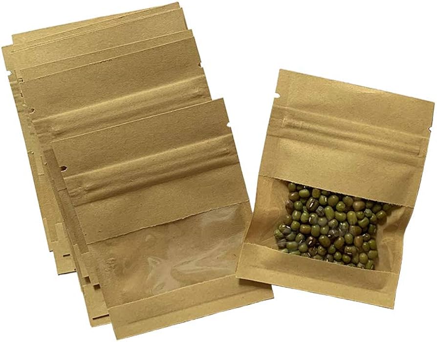 Flat Paper Pouches for Spices & Samples 2