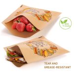 Flat Wax Paper Pouches for Food