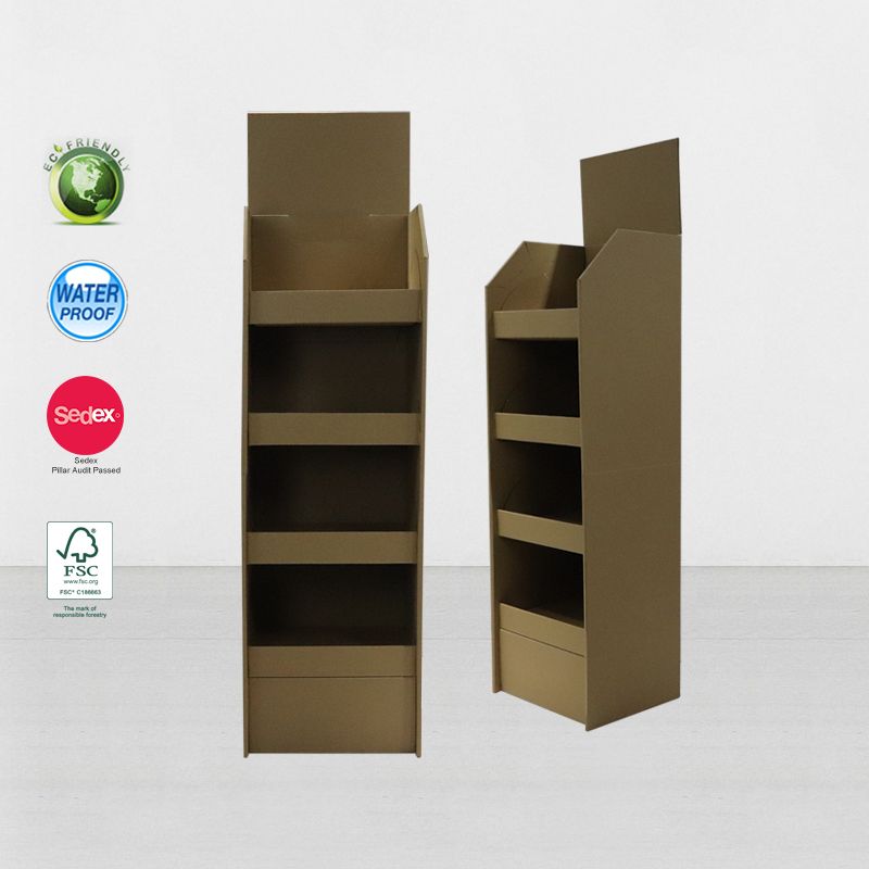 Floor-Standing Corrugated Display Trays 3