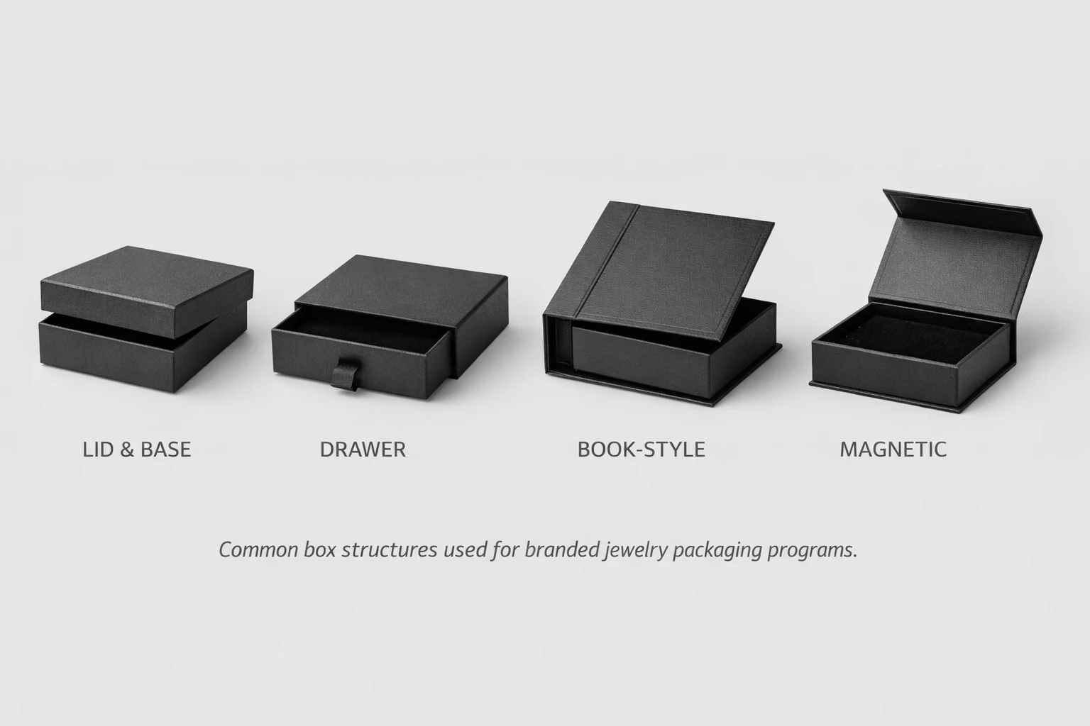 Magnetic Lid and Base Jewelry Boxes 2