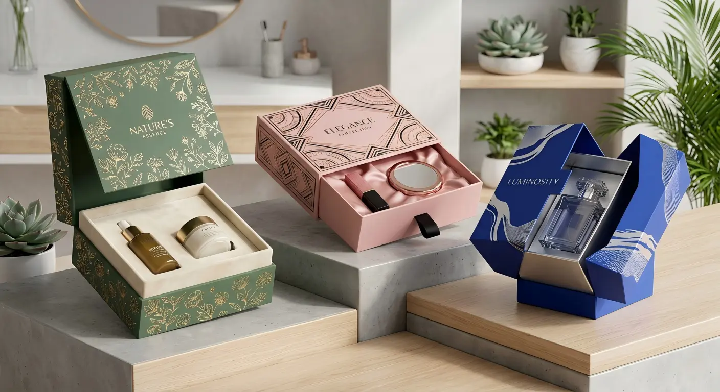 Cosmetic rigid boxes
